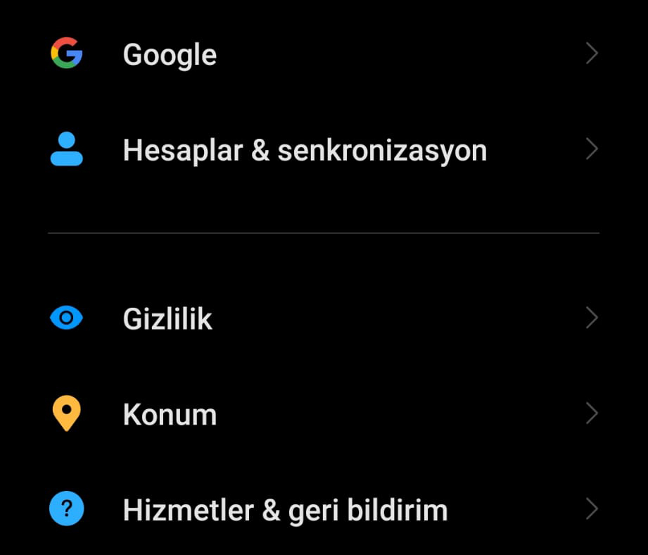 Android E-Posta Kurulumu Hesaplar