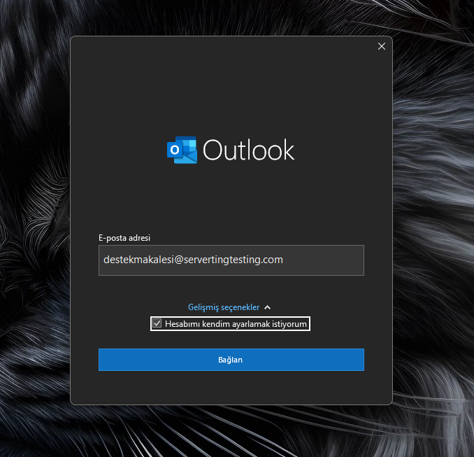 Windows 10 Outlook E-Posta Kurulumu